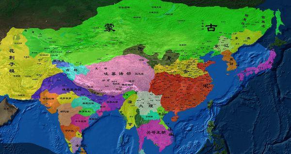 成吉思汗地图（成吉思汗地图最大时全图现代地图）